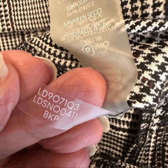 NWT Karl Lagerfeld 3/4 Tulip Sleeve Houndstooth Plaid Sheath Dress Size 2 - Picture 11 of 16